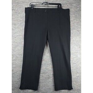 Betabrand Pants Womens Size 2XL Black Capri Pull on Stretch Dress Yoga
